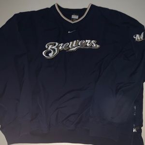 Brewers middle swoosh jacket